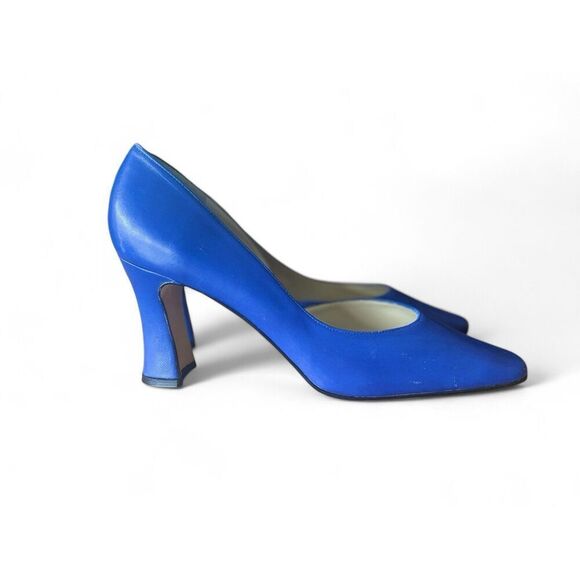 ProXy Vintage LEATHER INSIDE AND OUT Women's Blue Heels Pumps 8.5 Excellent Cond - Picture 2 of 12
